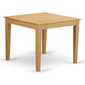 Oak Square Pedestal Dining Table