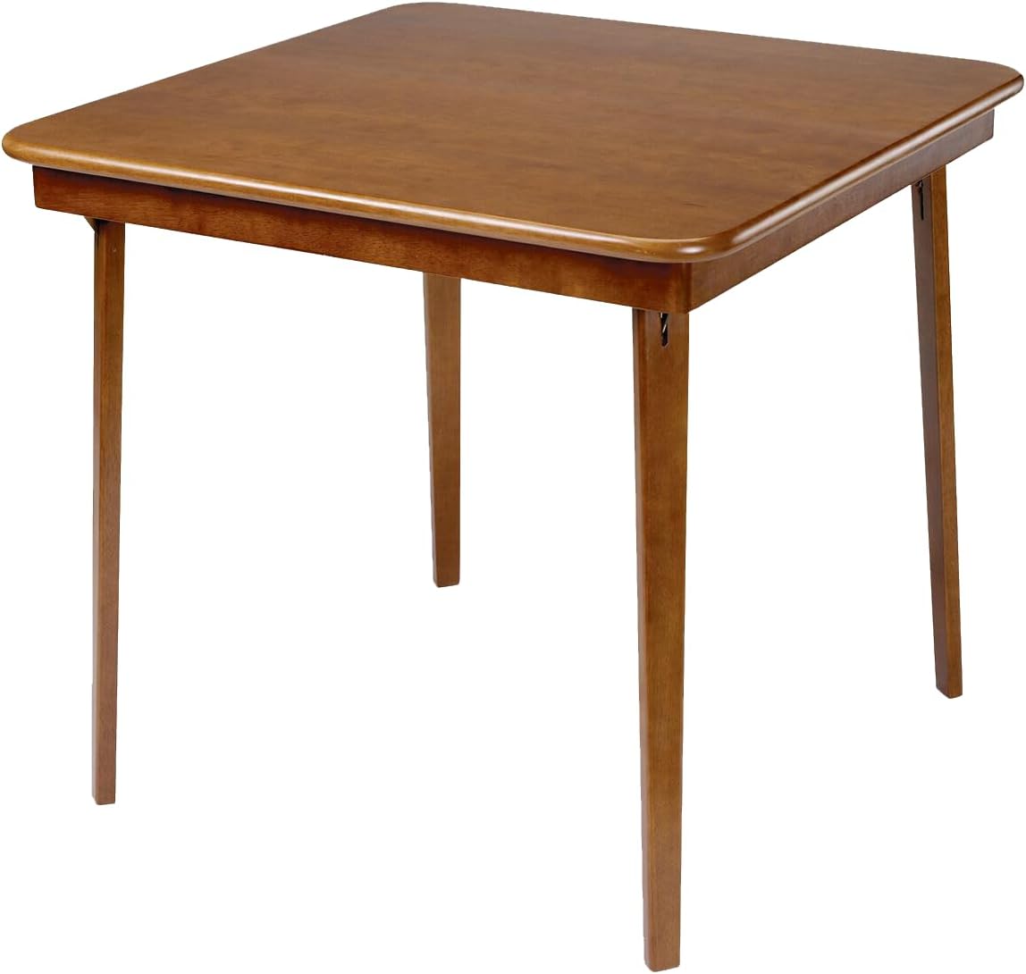 Fruitwood Square Folding Card Table