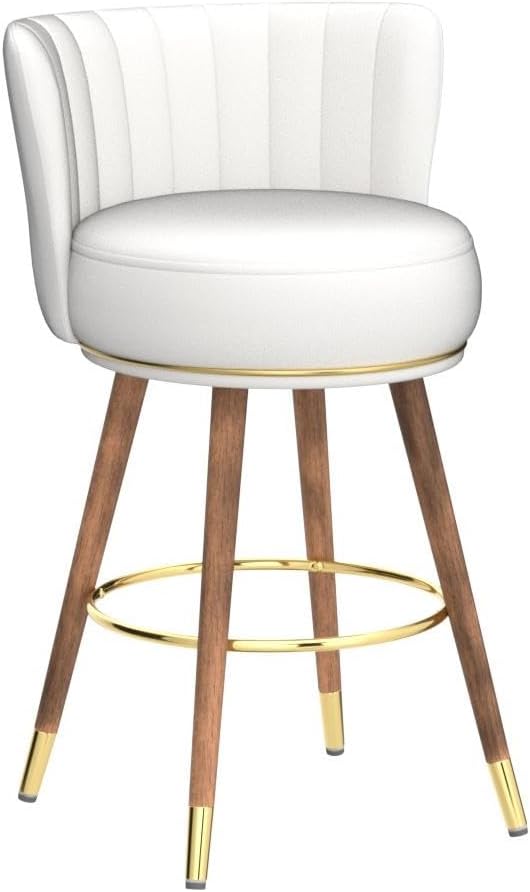 White Swivel Counter Stools Set of 4