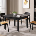 Black Square Wooden Conference Table