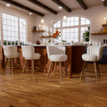 White Swivel Counter Stools Set of 4