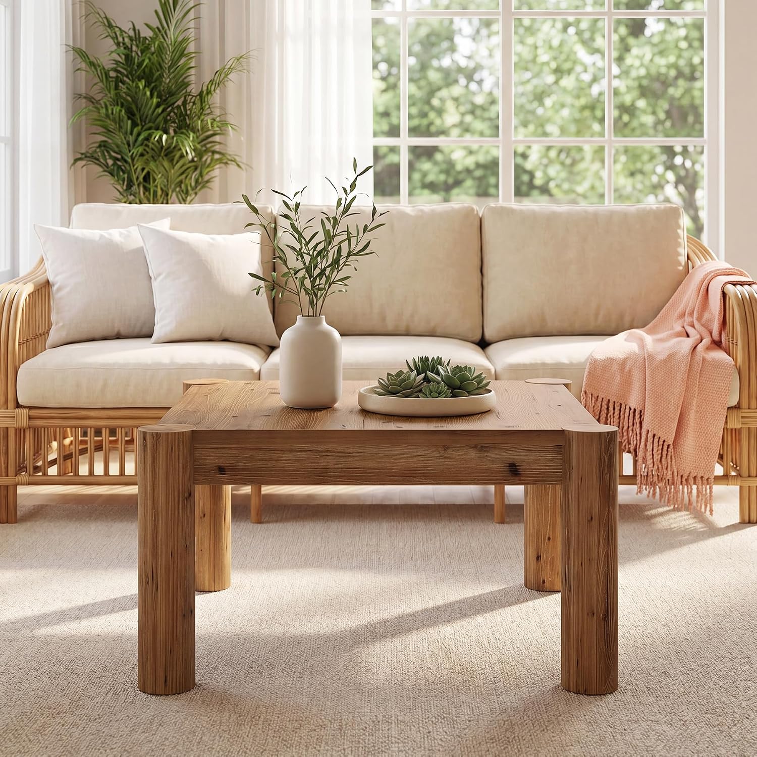 Honey Brown Farmhouse Coffee Table