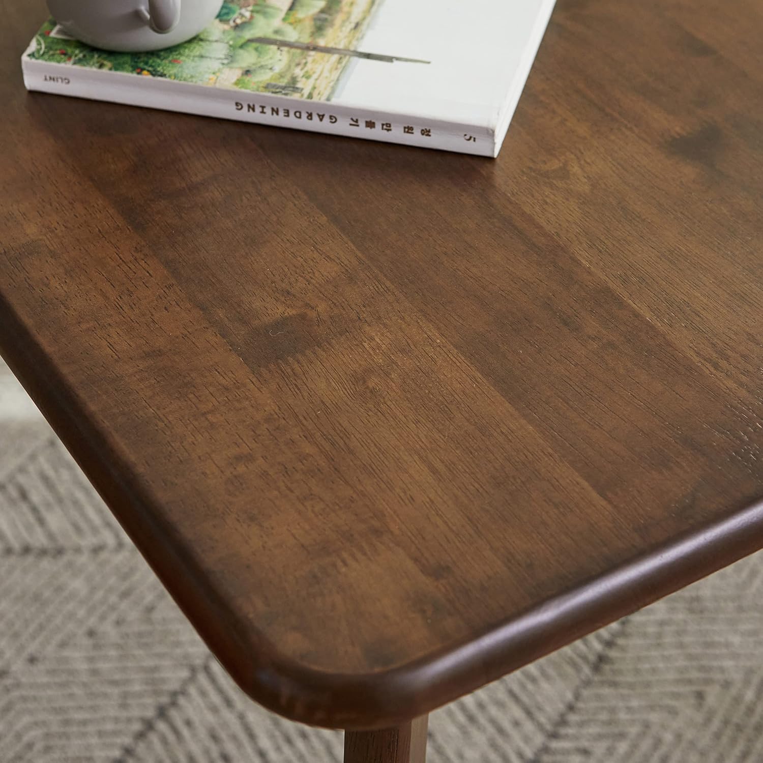 Walnut Mid Century Square Dining Table