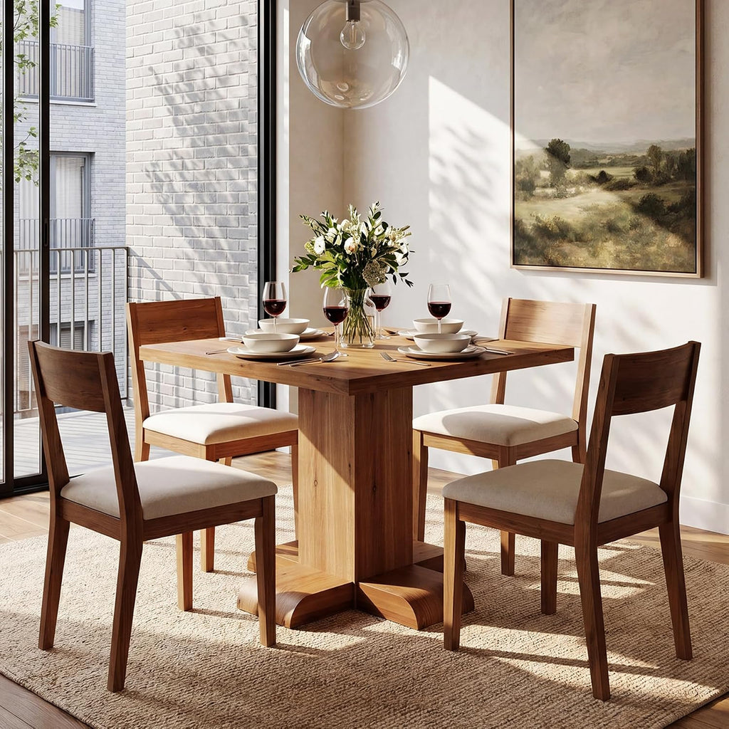Rustic Farmhouse Square Wood Table