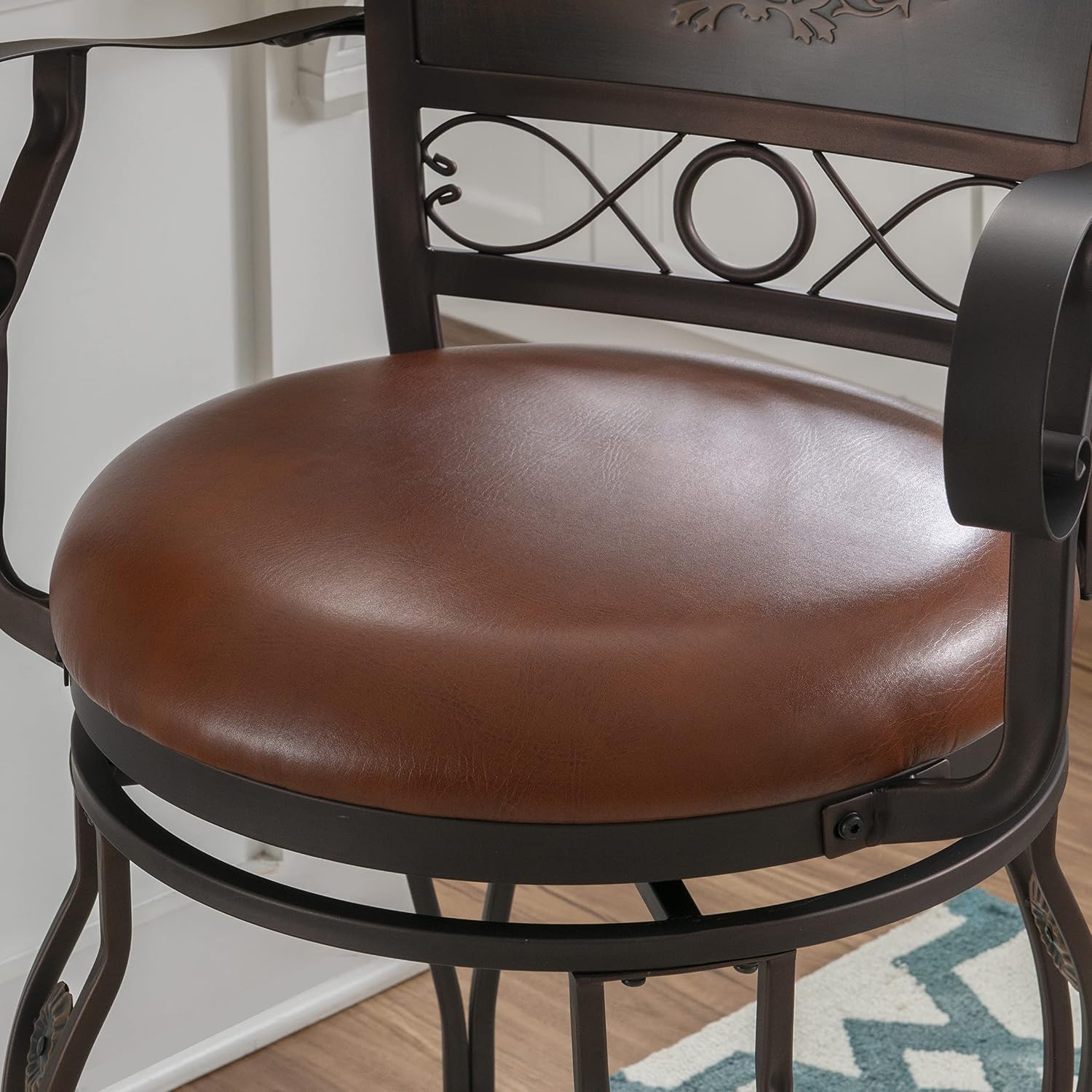 Brown Big & Tall Counter Stool